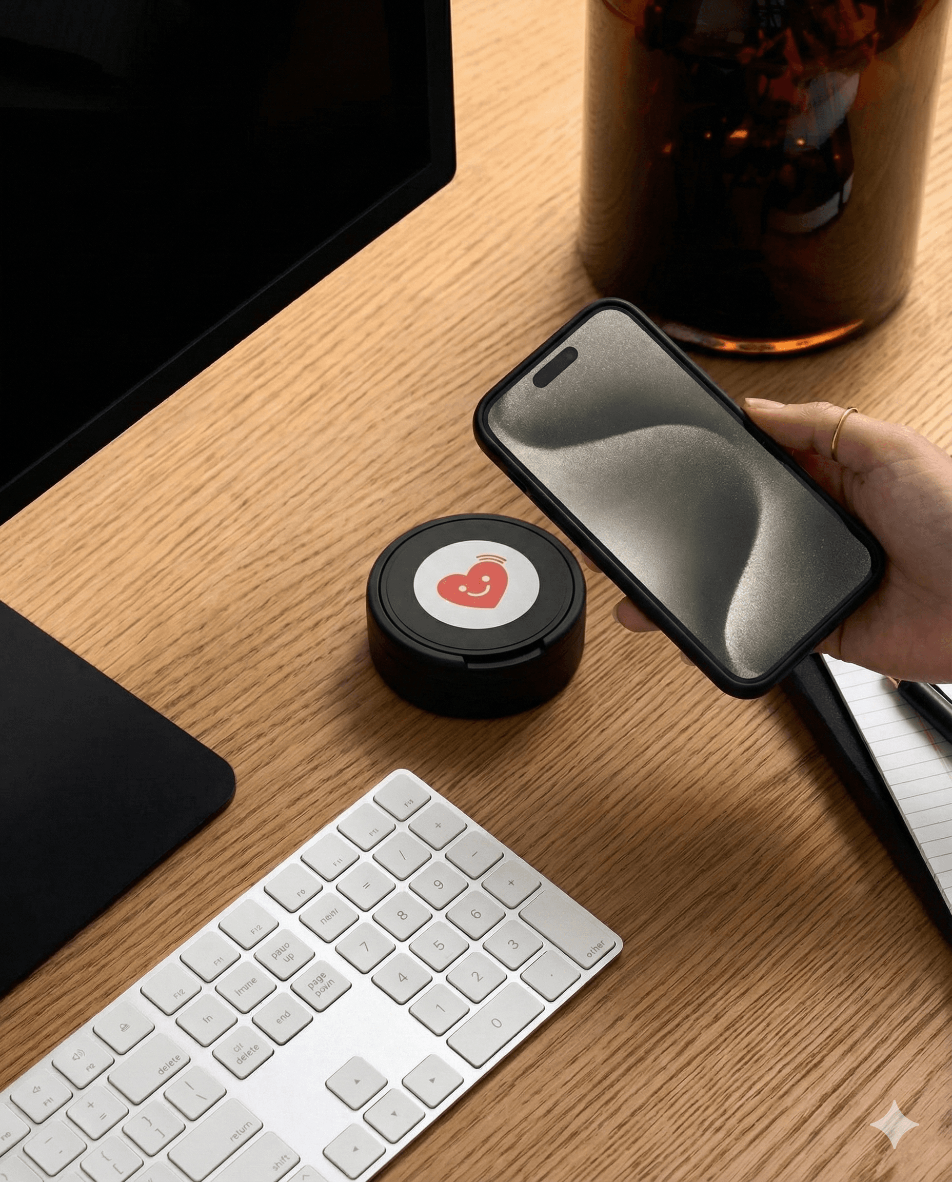 Steg 02 illustration: Blippa för att logga